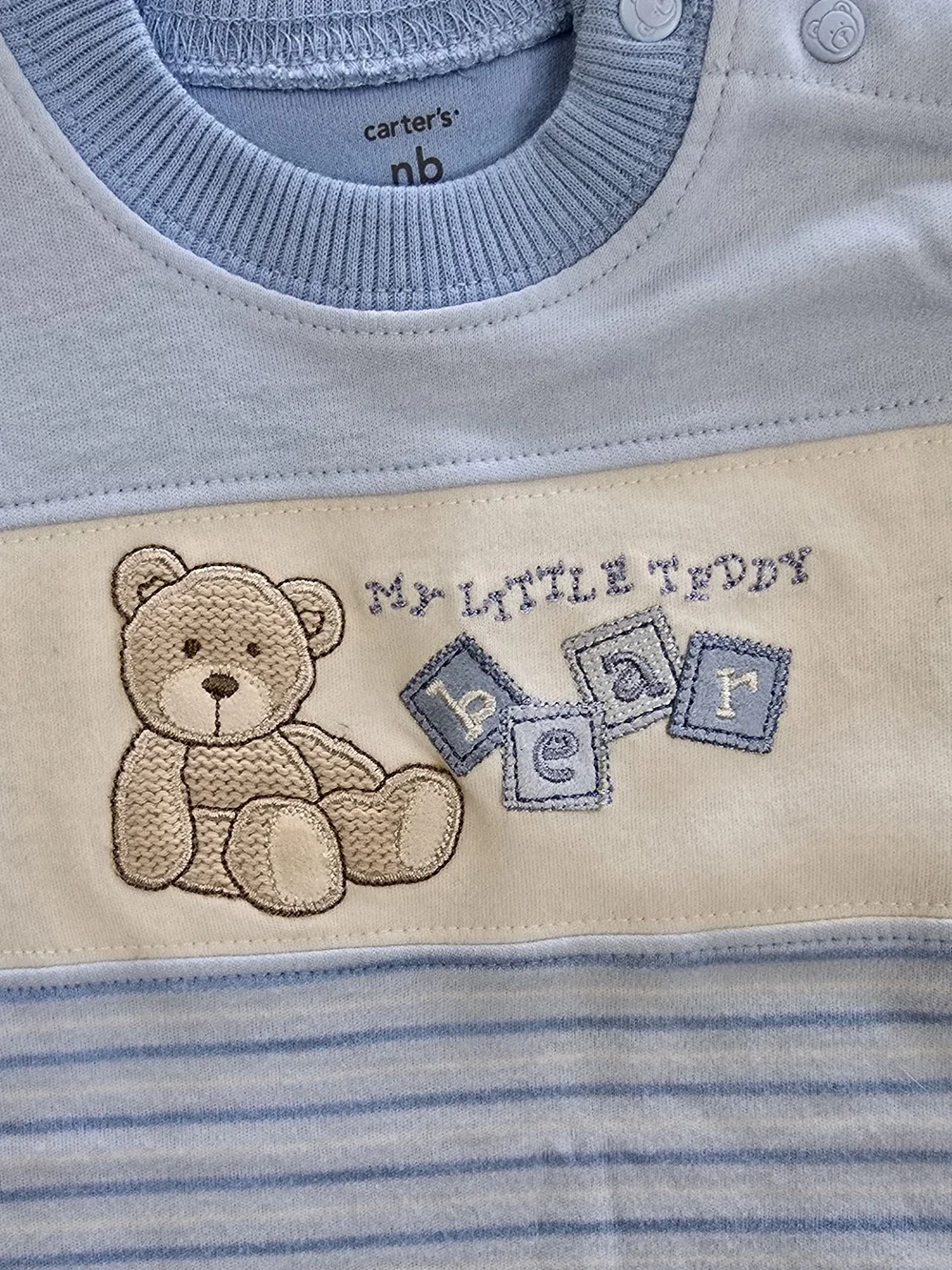 NWT  9-12M   Baby BOYS SHORT CREEPER - ROMPER - TEDDY BEAR HUGS (Q2)